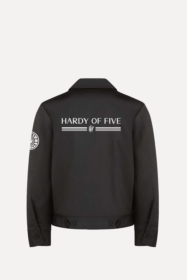 Hardy Of Five Black And White Nylon Jacket