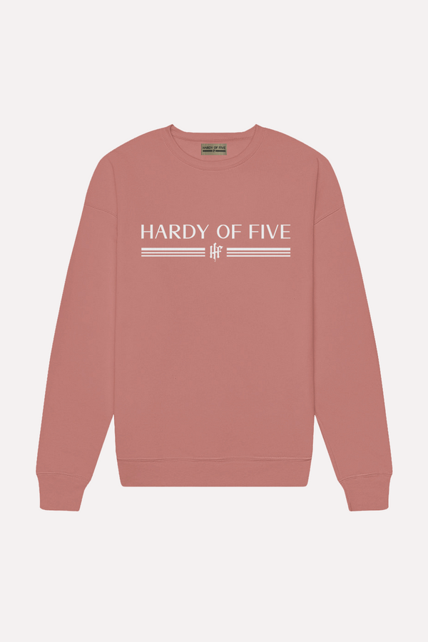 Hardy Of Five Classic Logo   Pink Sweatshirt