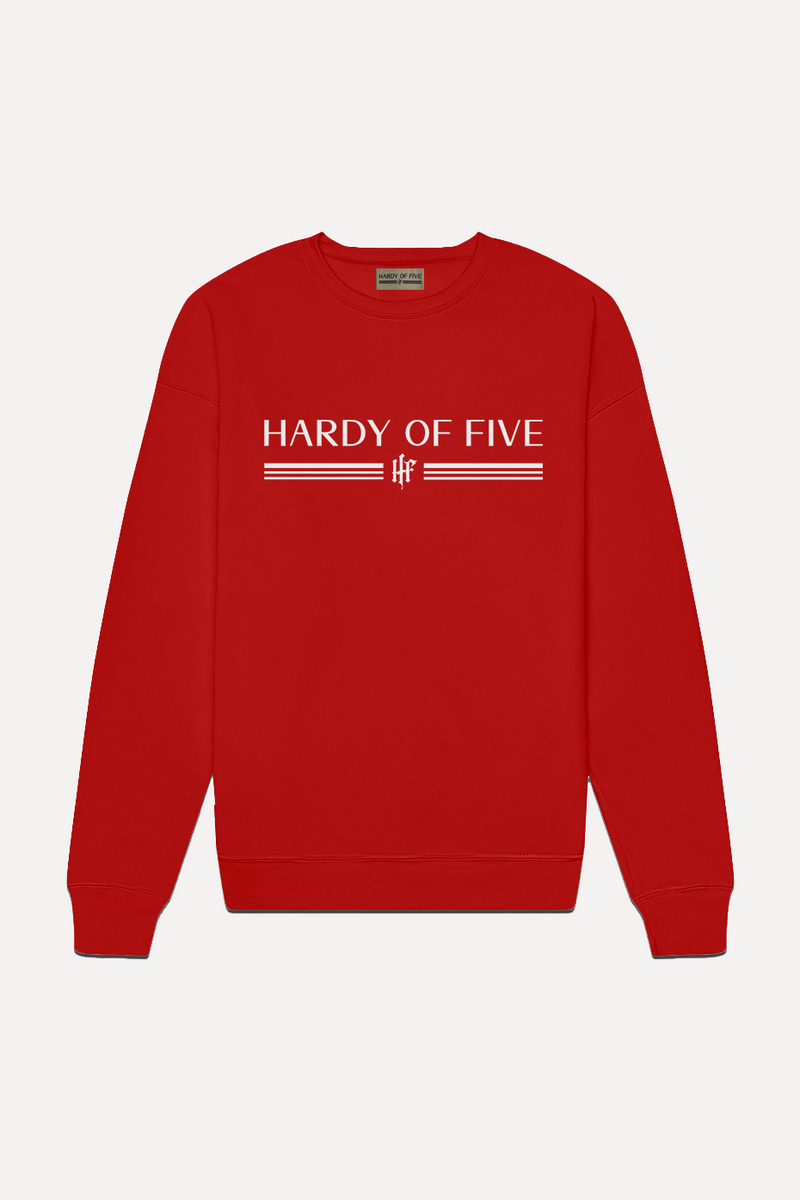 Hardy Of Five Classic Logo   Red Sweatshirt