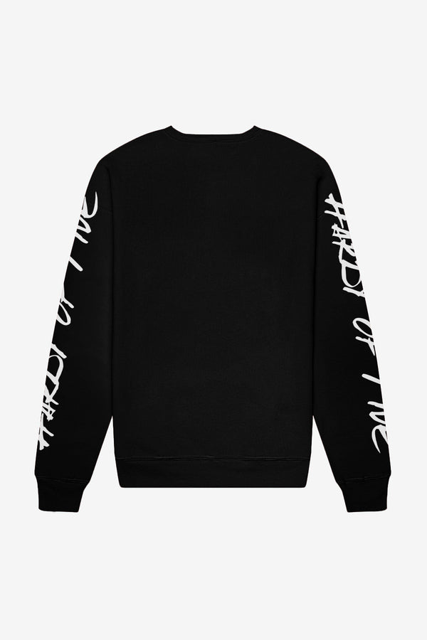 Hardy of Five Black Stacked Letter Sweatshirt