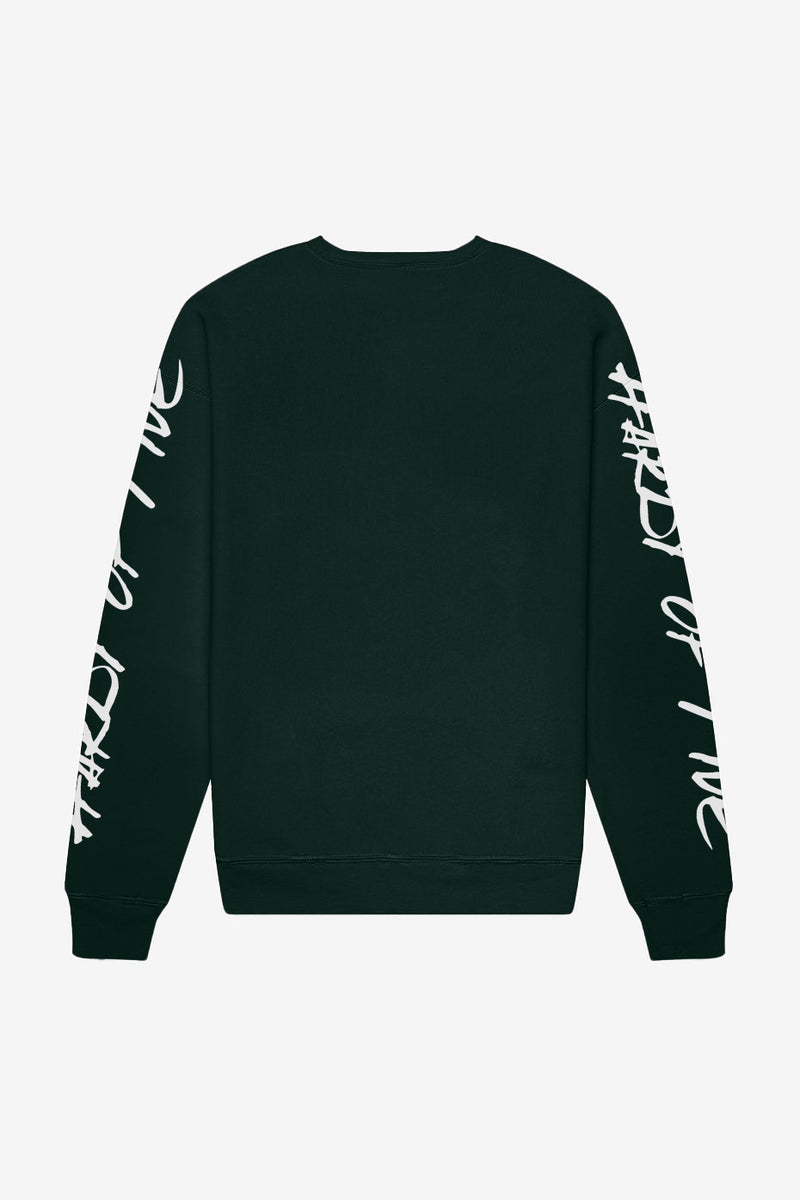 Hardy of Five Forest Green Stacked Letter Sweatshirt